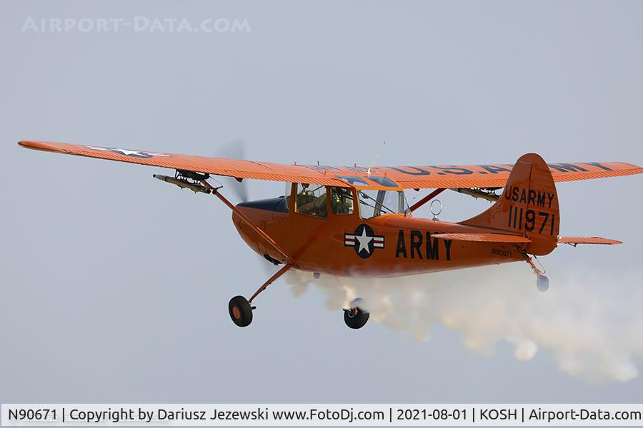 N90671, 1951 Cessna O-1A Bird Dog C/N 22285, Cessna 305A L-19A Bird Dog  C/N 22285, N90671