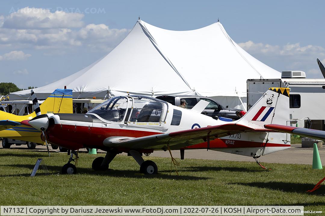 N713Z, 1976 Scottish Aviation Bulldog T.1 C/N BH120/362, Scottish Aviation Bulldog MDL 120/121  C/N BH120/362, N713Z