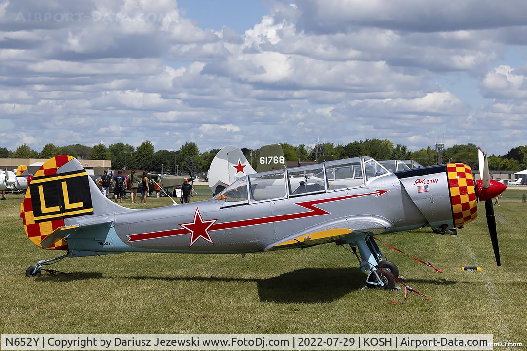 N652Y, 2004 Yakovlev (Aerostar) Yak-52TW C/N 0412510, Yakovev Yak-52TW  C/N 412510, N652Y