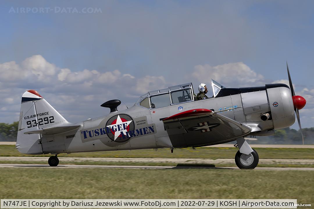 N747JE, 1958 North American AT-6G Texan C/N 168-394 (49-3292), North American AT-6G Texan 