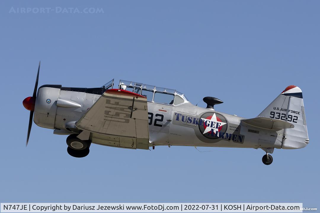 N747JE, 1958 North American AT-6G Texan C/N 168-394 (49-3292), North American AT-6G Texan 