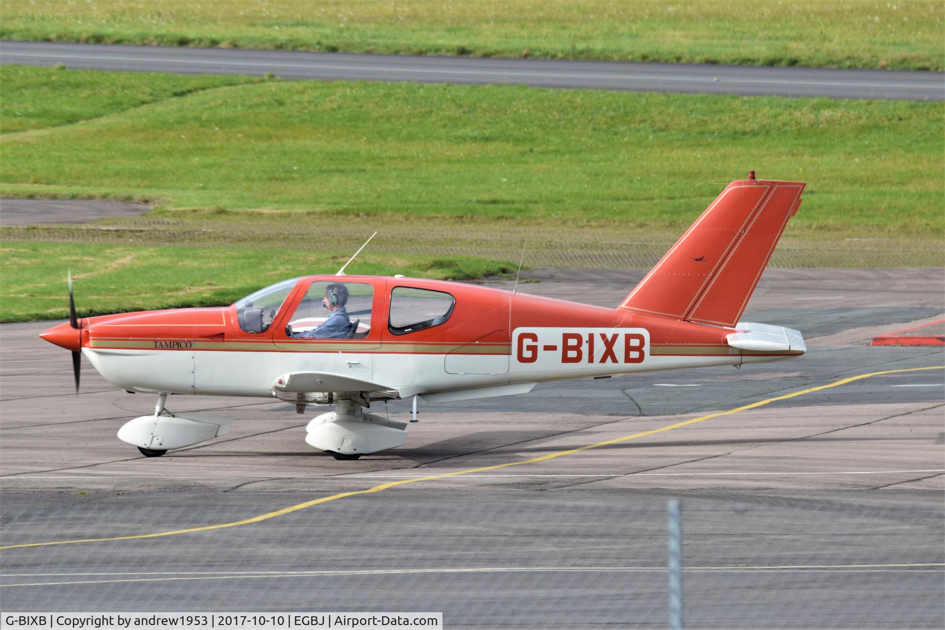 G-BIXB, 1981 Socata TB-9 Tampico C/N 208, G-BIXB at Gloucestershire Airport.
