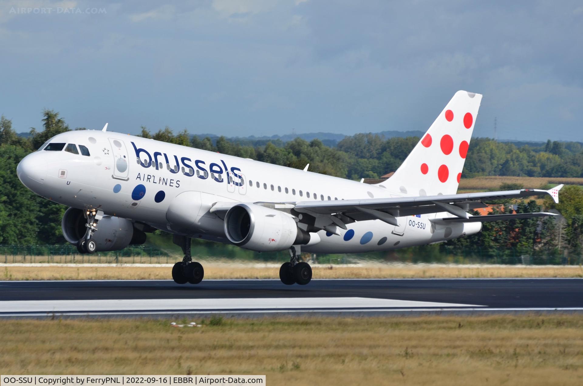 OO-SSU, 2004 Airbus A319-111 C/N 2230, Brussels A319 landing