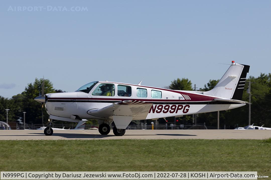 N999PG, 1995 Beech A36 Bonanza 36 C/N E-2955, Beech A36 Bonanza  C/N E-2955, N999PG