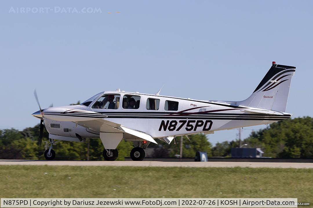 N875PD, Raytheon Aircraft Company A36 Bonanza C/N E-3534, Beech A36 Bonanza  C/N E-3534, N875PD