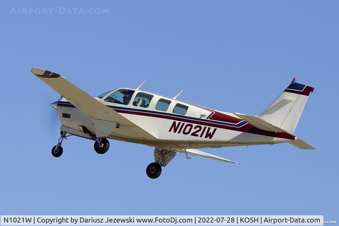 N1021W, 1973 Beech A36 Bonanza 36 C/N E-401, Beech A36 Bonanza  C/N E-401, N1021W