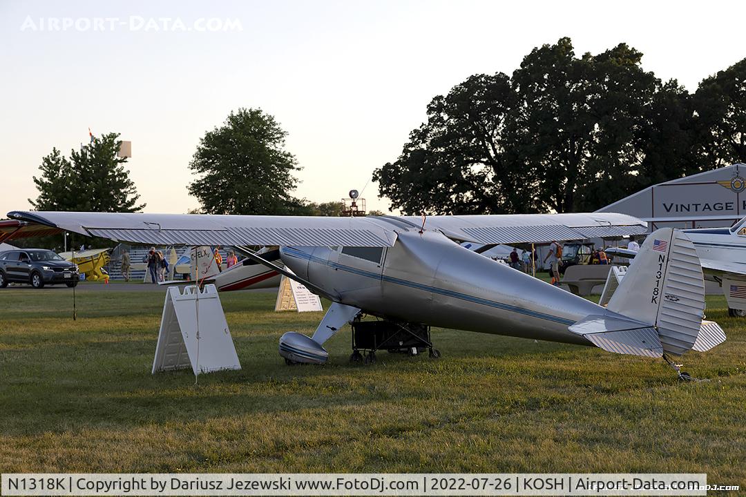 N1318K, 1947 Luscombe 8A C/N 4045, Luscombe 8A Luscome Master  C/N 4045, N1318K