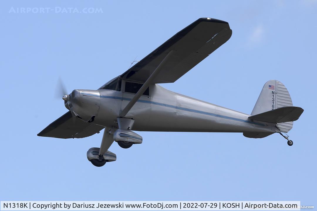 N1318K, 1947 Luscombe 8A C/N 4045, Luscombe 8A Luscome Master  C/N 4045, N1318K