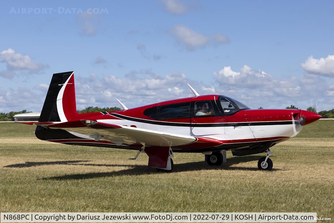 N868PC, 2003 Cirrus SR22 C/N 0614, Mooney M20K  C/N 25-0033, N868PC