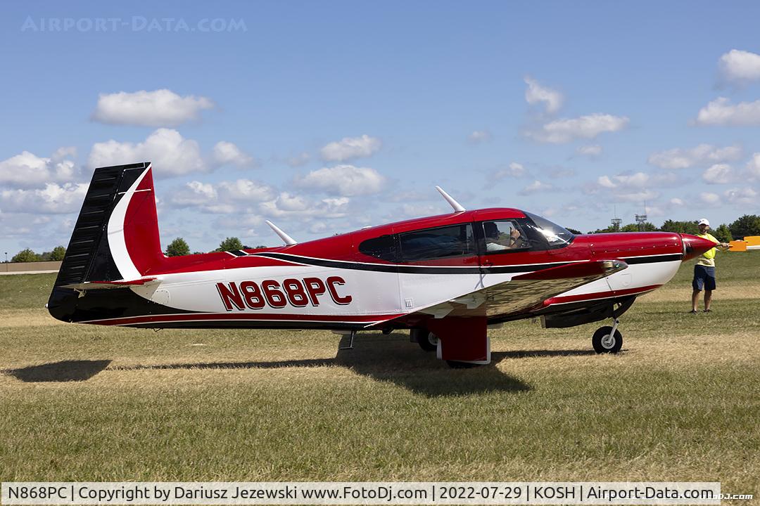 N868PC, 2003 Cirrus SR22 C/N 0614, Mooney M20K  C/N 25-0033, N868PC