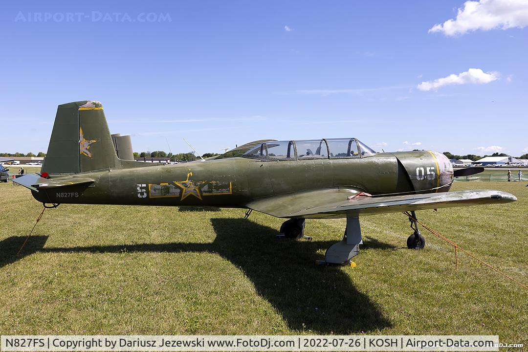 N827FS, 1982 Nanchang CJ-6A C/N 3732016, Nanchang CJ-6A  C/N 3732016, N827FS