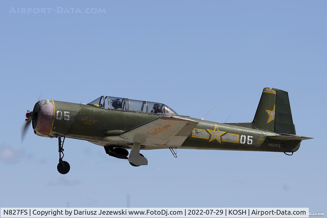 N827FS, 1982 Nanchang CJ-6A C/N 3732016, Nanchang CJ-6A  C/N 3732016, N827FS