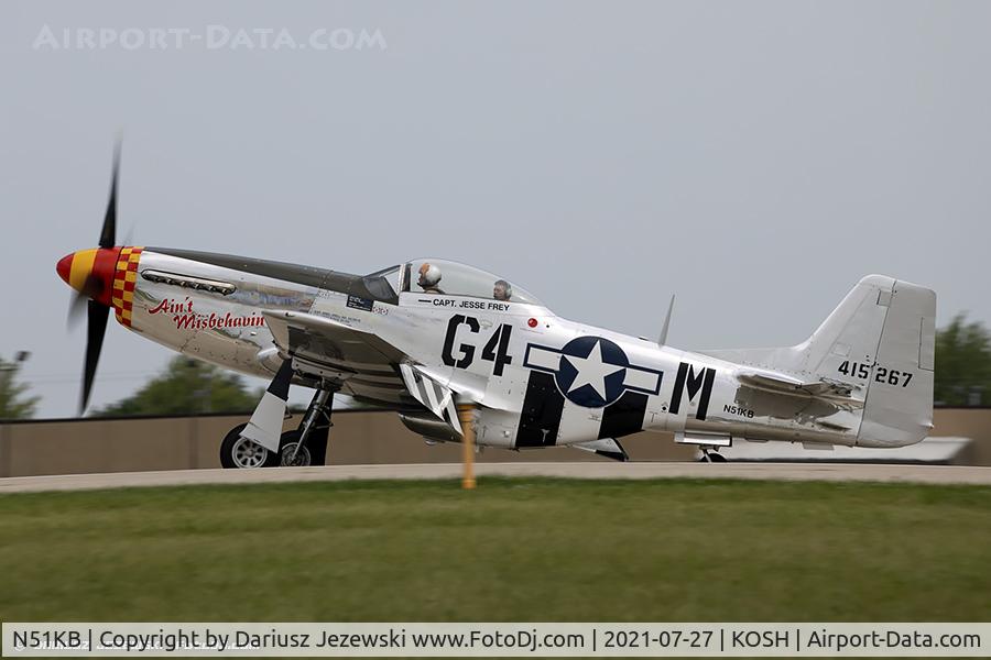 N51KB, 1961 North American F-51D Mustang C/N 44-74009, North American F-51D Mustang 