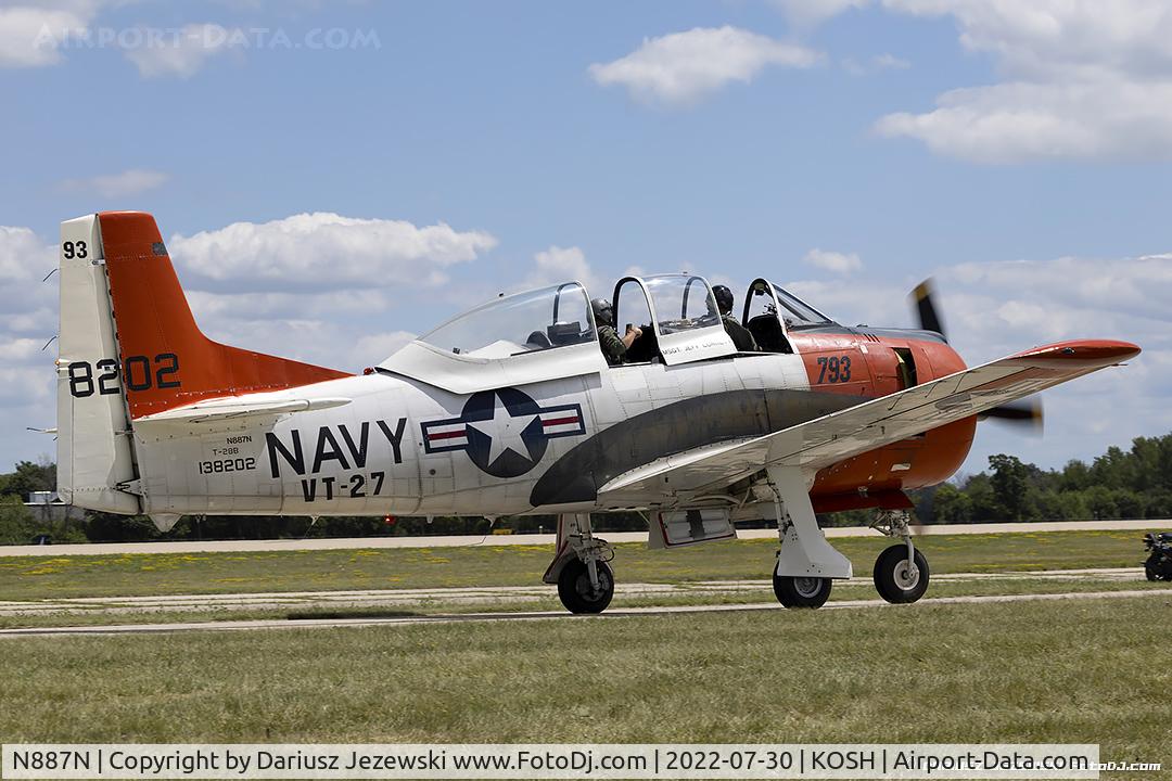 N887N, 1955 North American T-28B Trojan C/N 200-273 (138202), North American T-28B Trojan  C/N 138202, N887N