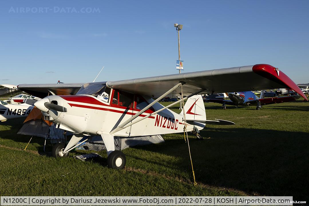 N1200C, 1953 Piper PA-22 C/N 22-1007, Piper PA-22 Tri-Pacer  C/N 22-1007, N1200C