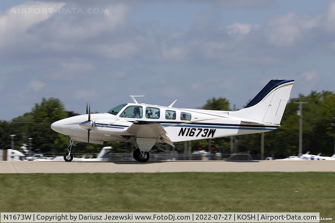 N1673W, 1972 Beech 58 Baron C/N TH-258, Beech 58 Baron  C/N TH-258, N1673W
