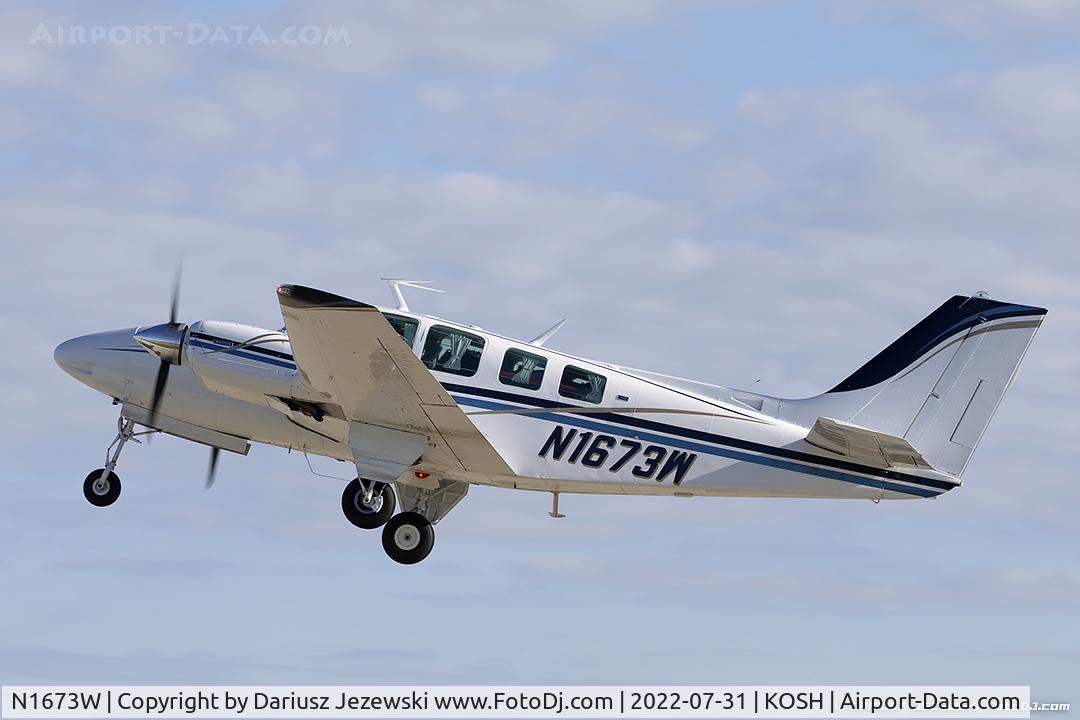 N1673W, 1972 Beech 58 Baron C/N TH-258, Beech 58 Baron  C/N TH-258, N1673W