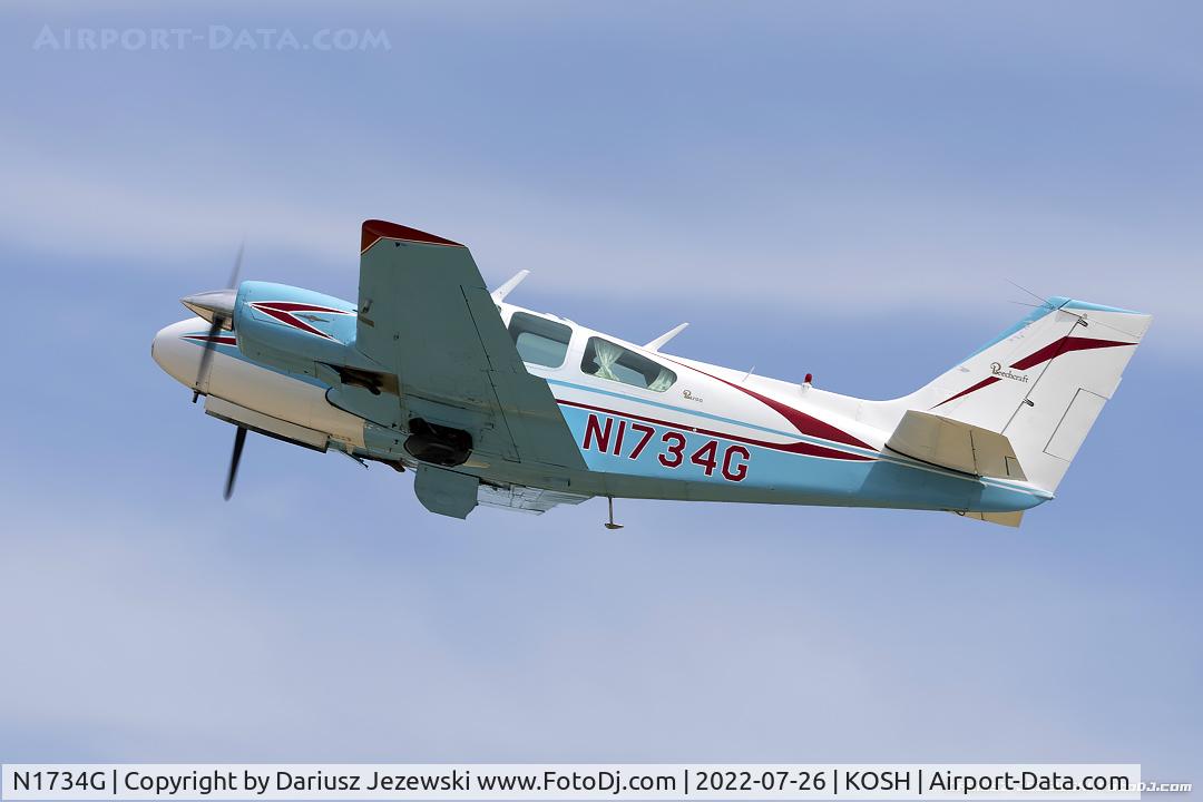 N1734G, 1962 Beech 95-A55 Baron C/N TC-275, Beech 95-A55 Baron  C/N TC-275, N1734G