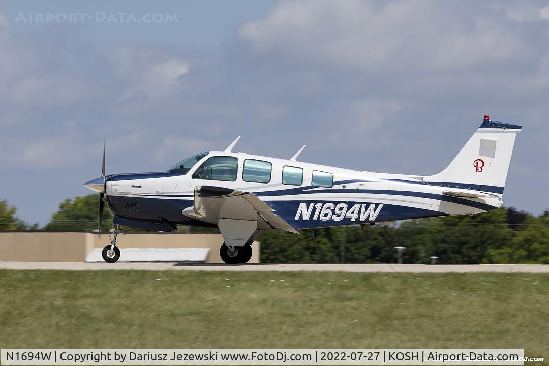 N1694W, 1972 Beech A36 Bonanza 36 C/N E-363, Beech A36 Bonanza  C/N E-363, N1694W