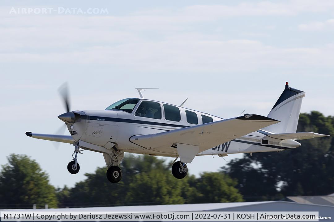 N1731W, 1972 Beech A36 Bonanza 36 C/N E-369, Beech A36 Bonanza 36  C/N E-369, N1731W