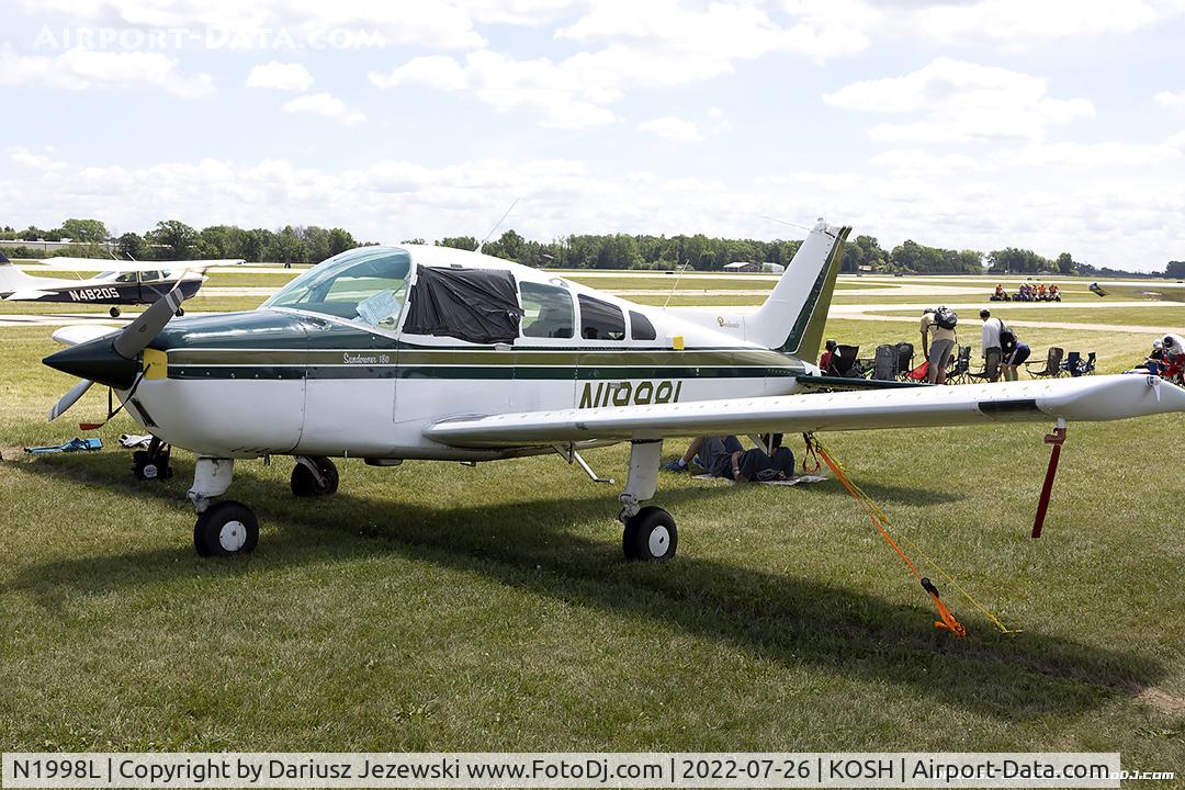 N1998L, 1976 Beech C23 Sundowner 180 C/N M-1854, Beech C23 Sundowner  C/N M-1854, N1998L
