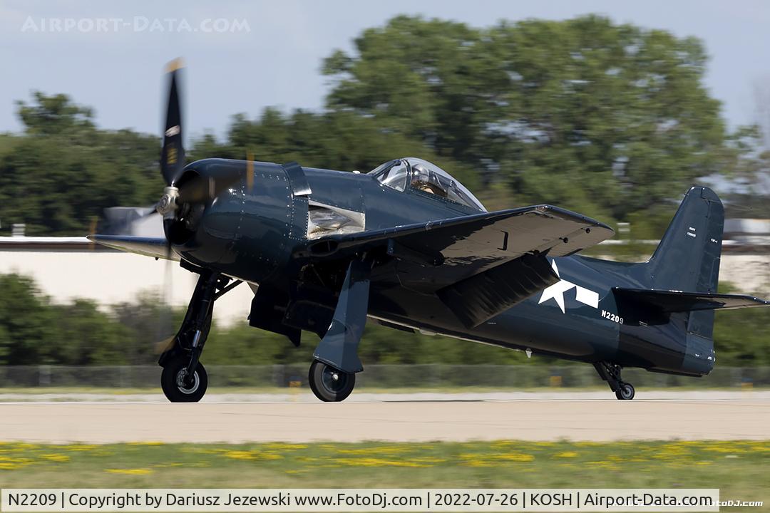 N2209, 1945 Grumman F8F-1B Bearcat C/N 122095, Grumman F8F-1B Bearcat  C/N 122095, N2209