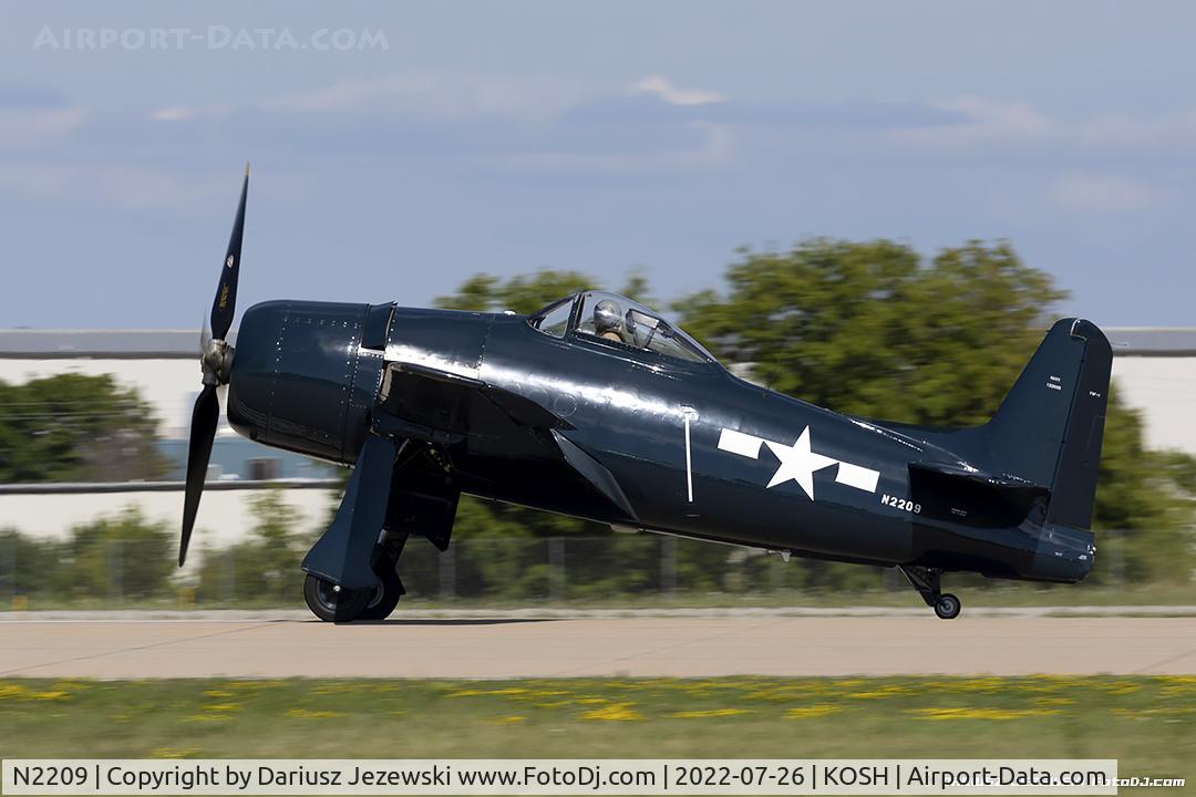 N2209, 1945 Grumman F8F-1B Bearcat C/N 122095, Grumman F8F-1B Bearcat  C/N 122095, N2209