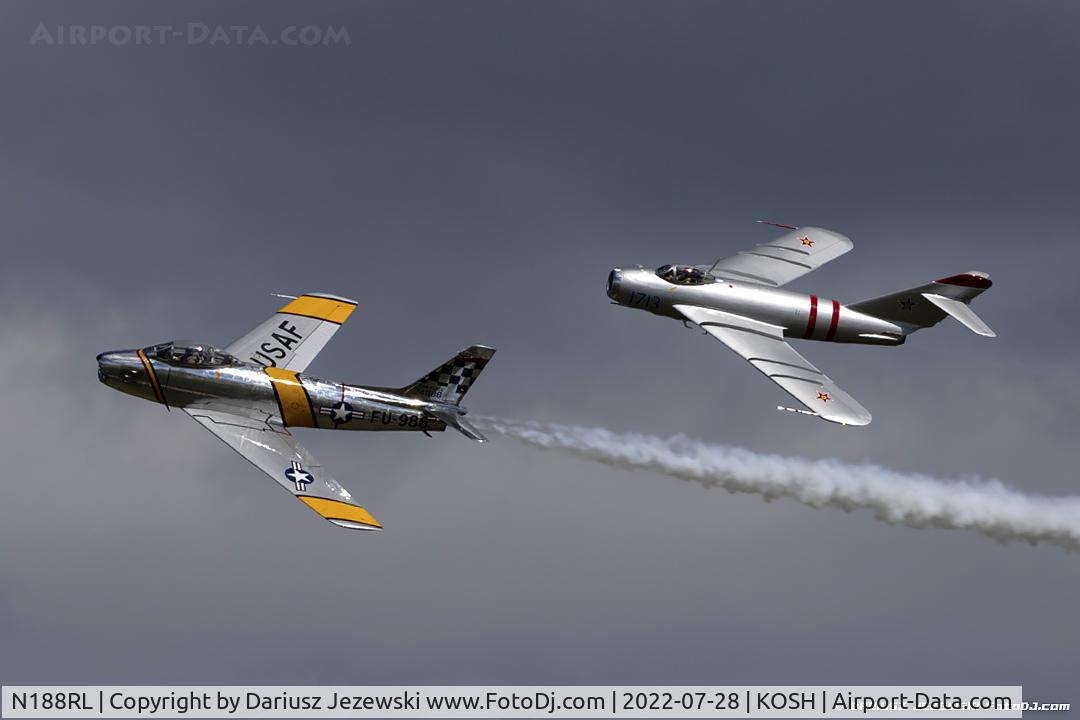 N188RL, 1952 North American F-86F Sabre C/N 191-682, North American F-86F (CWF86-F-30-NA) Sabre 