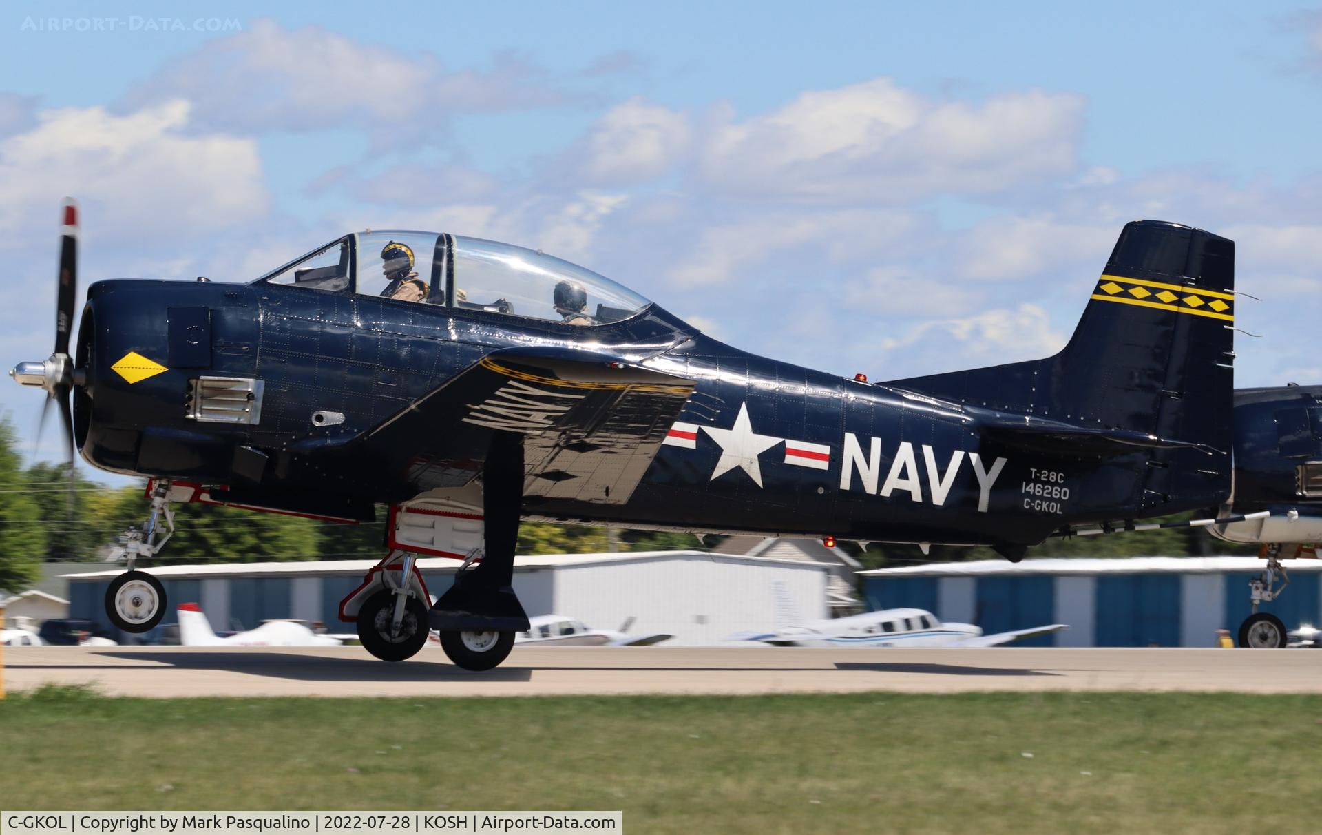 C-GKOL, 1957 North American T-28C Trojan C/N 252-23, North American T-28C