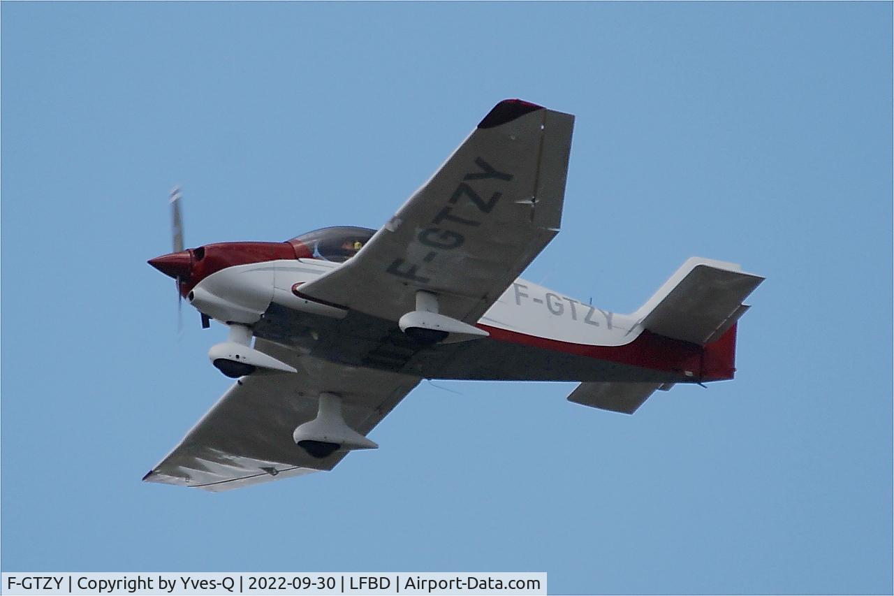 F-GTZY, Robin DR-400-160 Chevalier C/N 2445, Robin DR-400-160 Chevalier, On final rwy 23, Bordeaux Mérignac airport (LFBD-BOD)