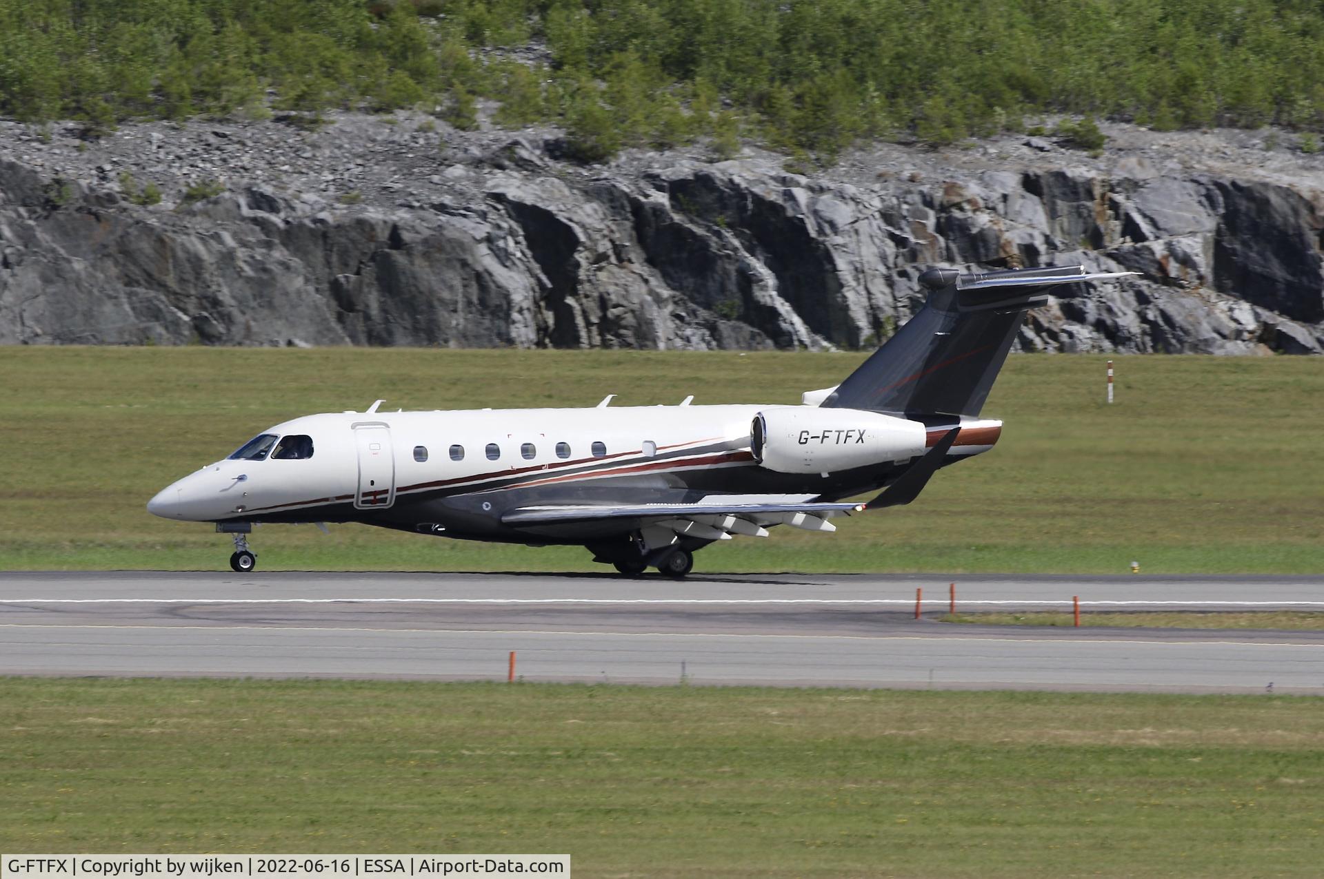 G-FTFX, 2021 Embraer EMB-550 Praetor 600 C/N 55020142, RWY 01R