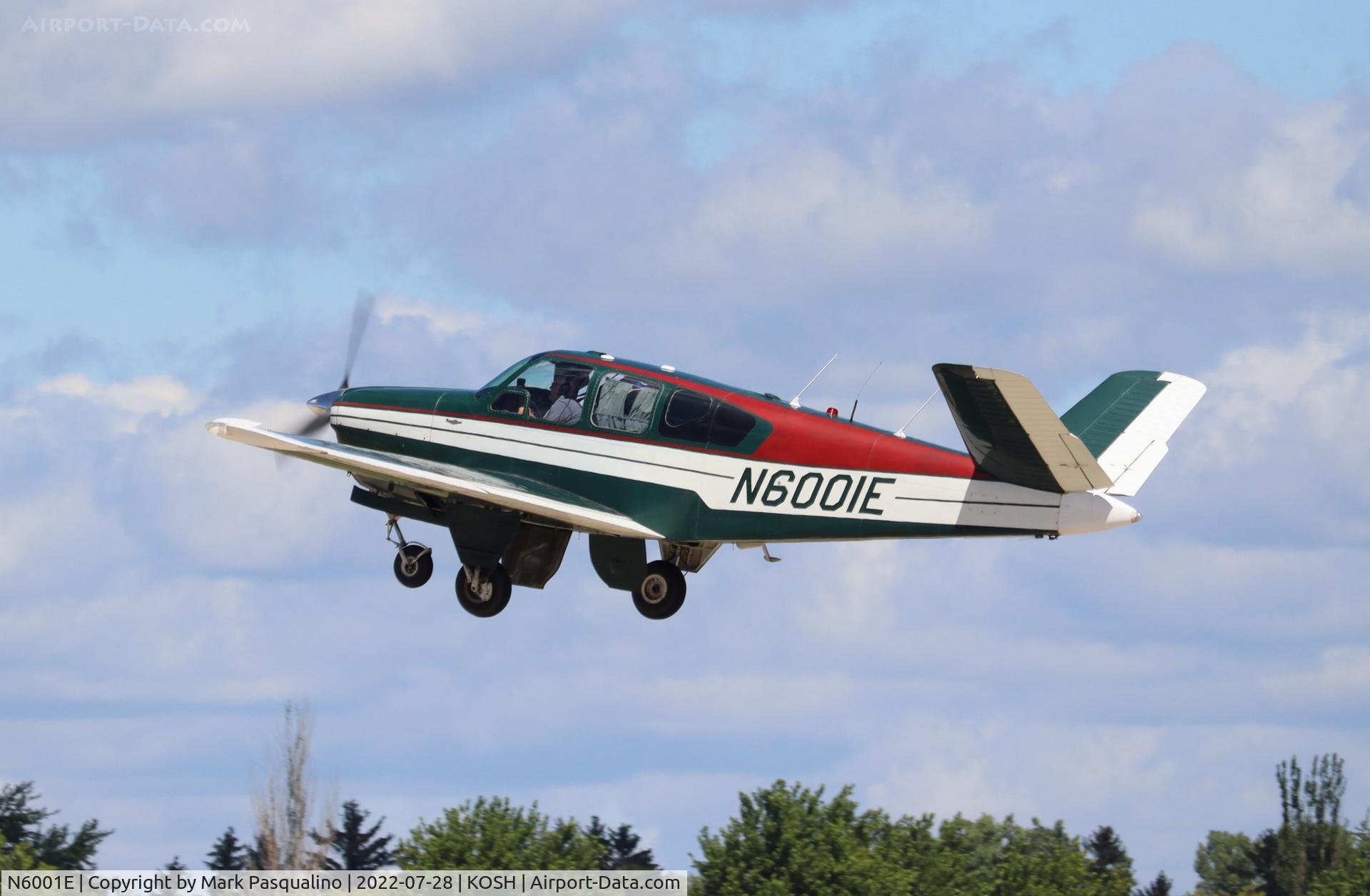 N6001E, 1959 Beech K35 Bonanza C/N D-6000, Beech K35