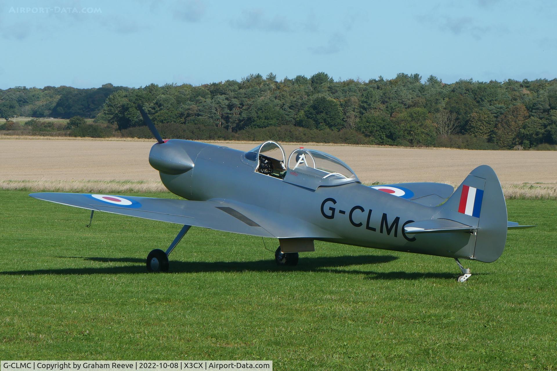 G-CLMC, 2020 Isaacs Spitfire C/N LAA 027-15453, Parked at Northrepps.