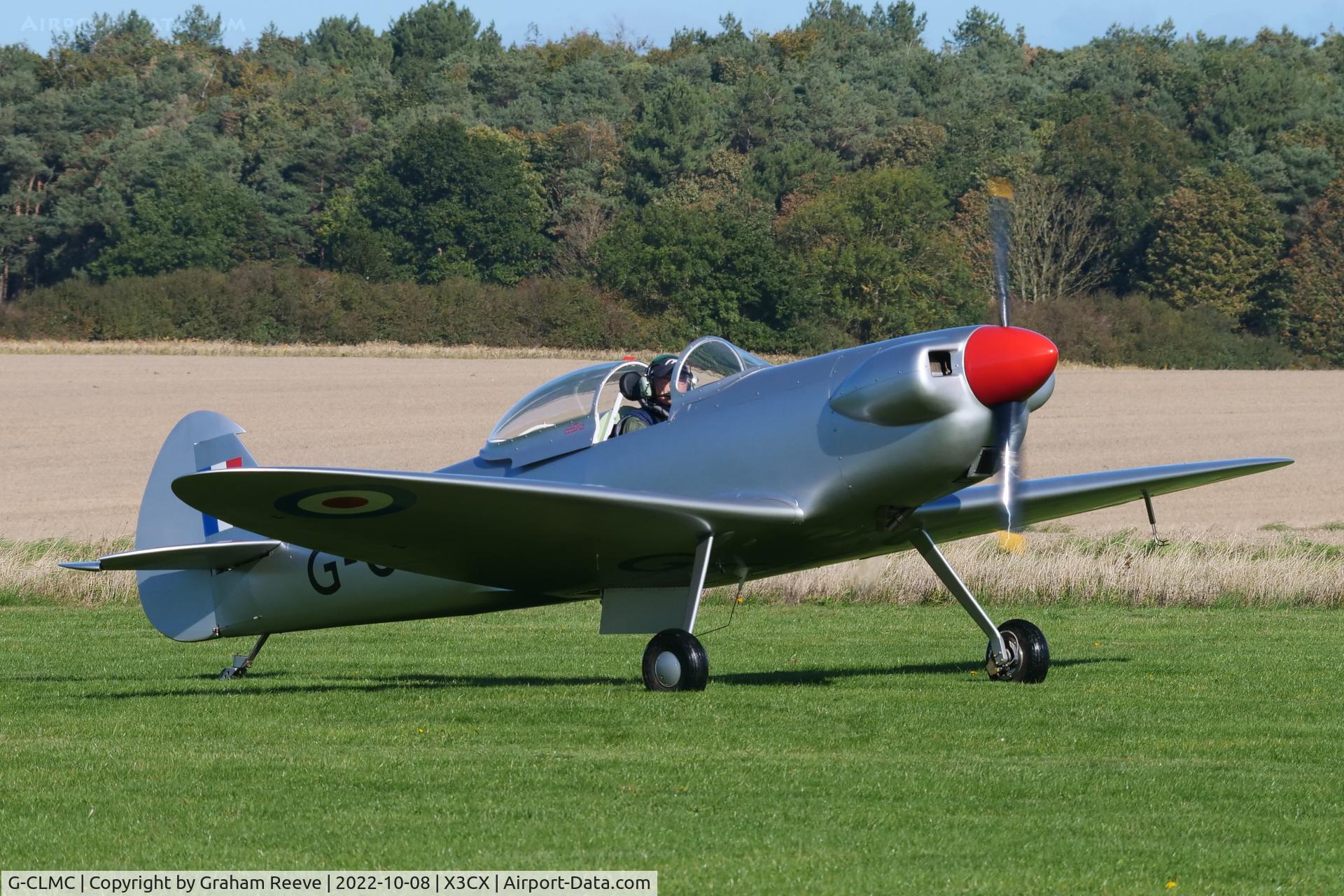 G-CLMC, 2020 Isaacs Spitfire C/N LAA 027-15453, Just landed at Northrepps.