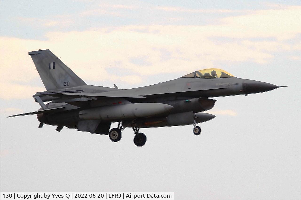 130, 1988 General Dynamics F-16C Fighting Falcon C/N 2Y-21, General Dynamics F-16C Fighting Falcon, Short approach rwy 07, Landivisiau naval air base (LFRJ) Ocean Hit 22