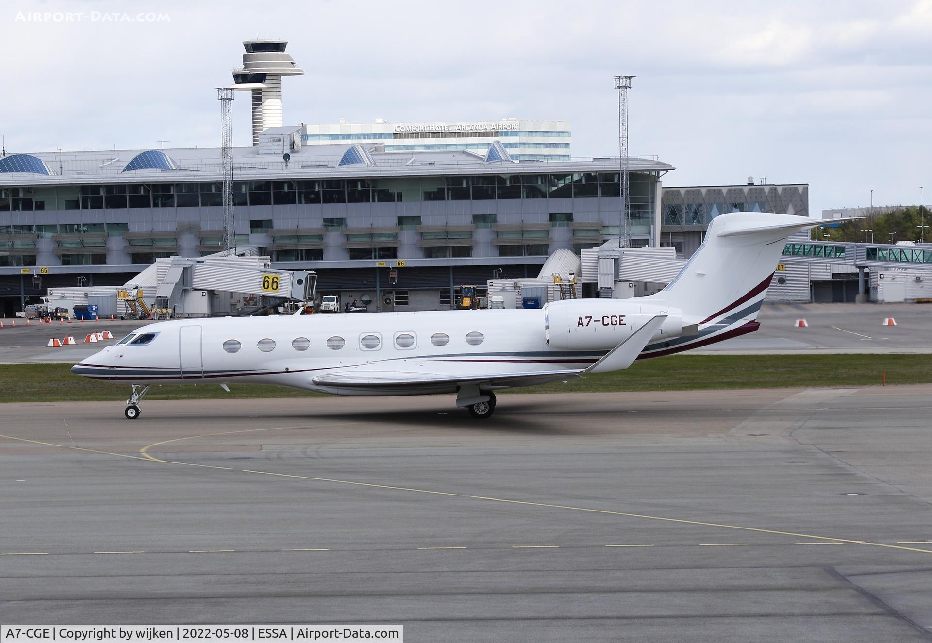 A7-CGE, 2017 Gulfstream G-VI (G650ER) C/N 6301, TWY U