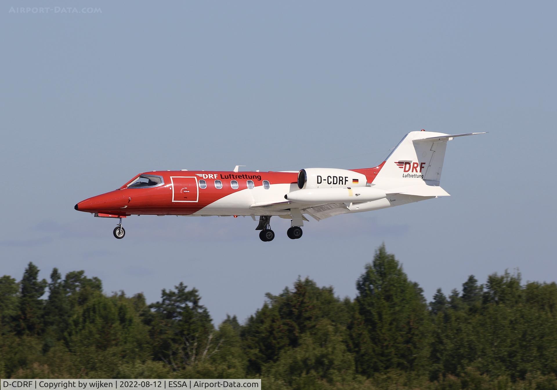 D-CDRF, 1990 Learjet 35A C/N 35-656, RWY 26