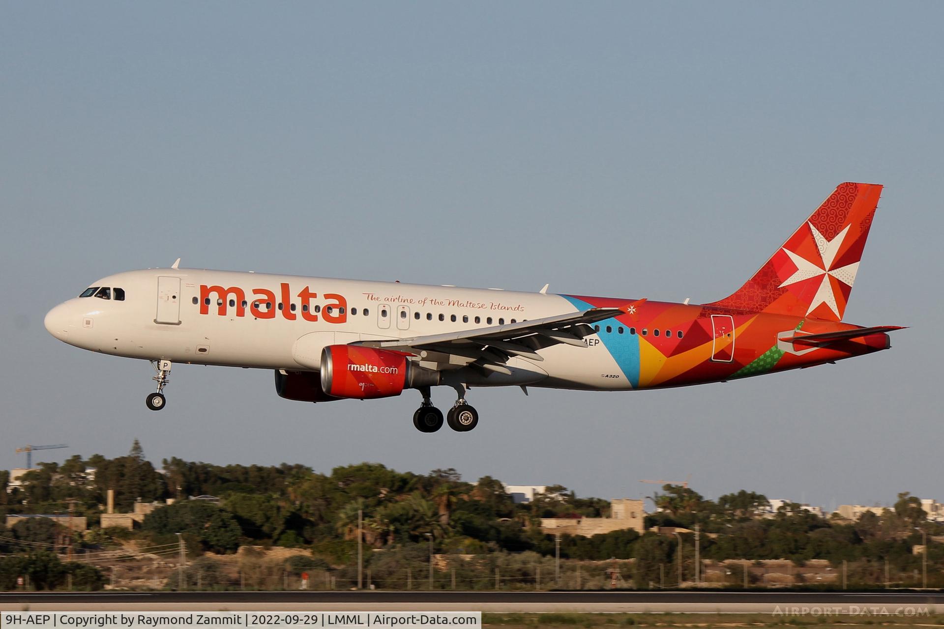 9H-AEP, 2007 Airbus A320-214 C/N 3056, A320 9H-AEP Air Malta