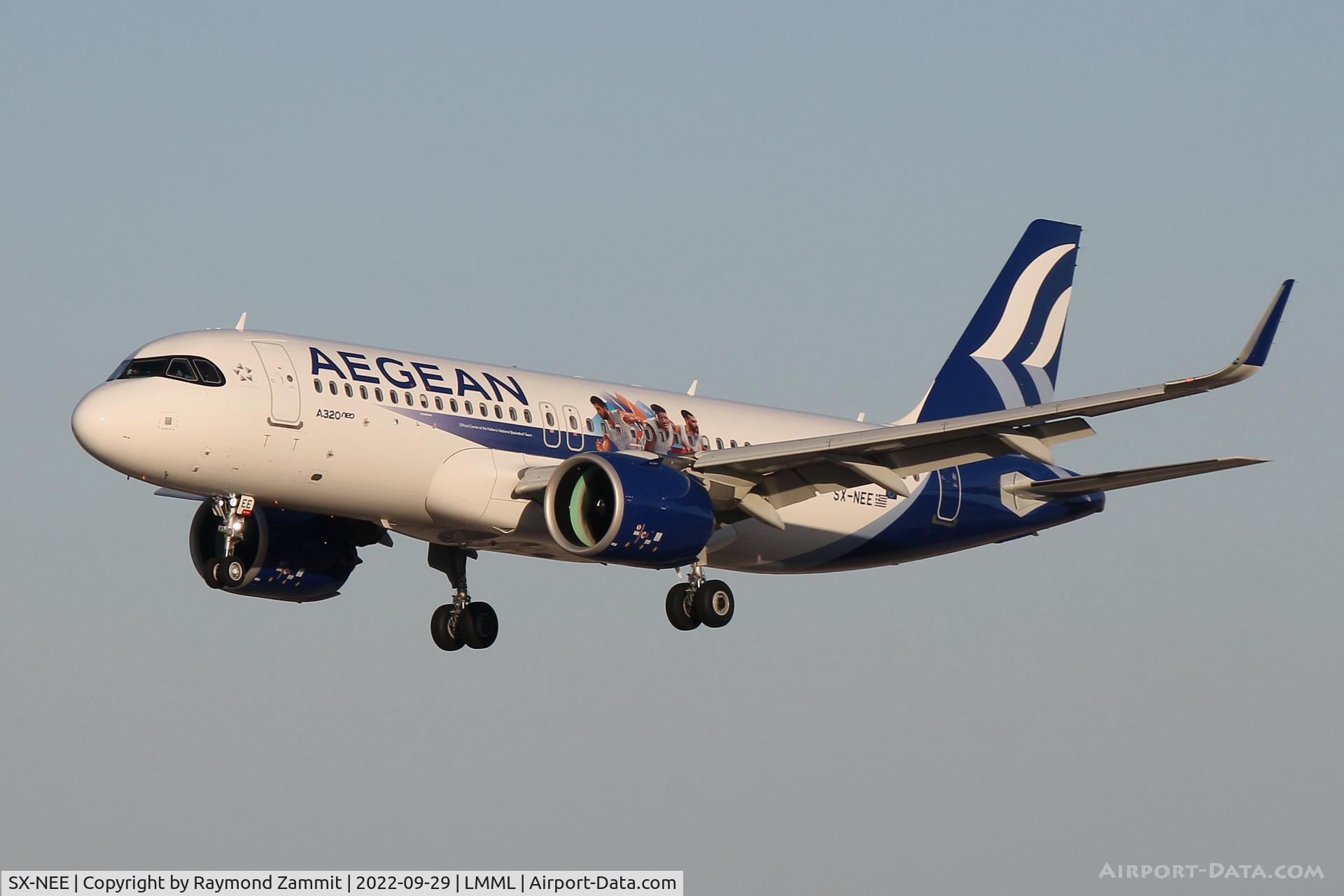 SX-NEE, 2022 Airbus A320-271N C/N 10901, A320Neo SX-NEE Aegean Airways sporting special colours