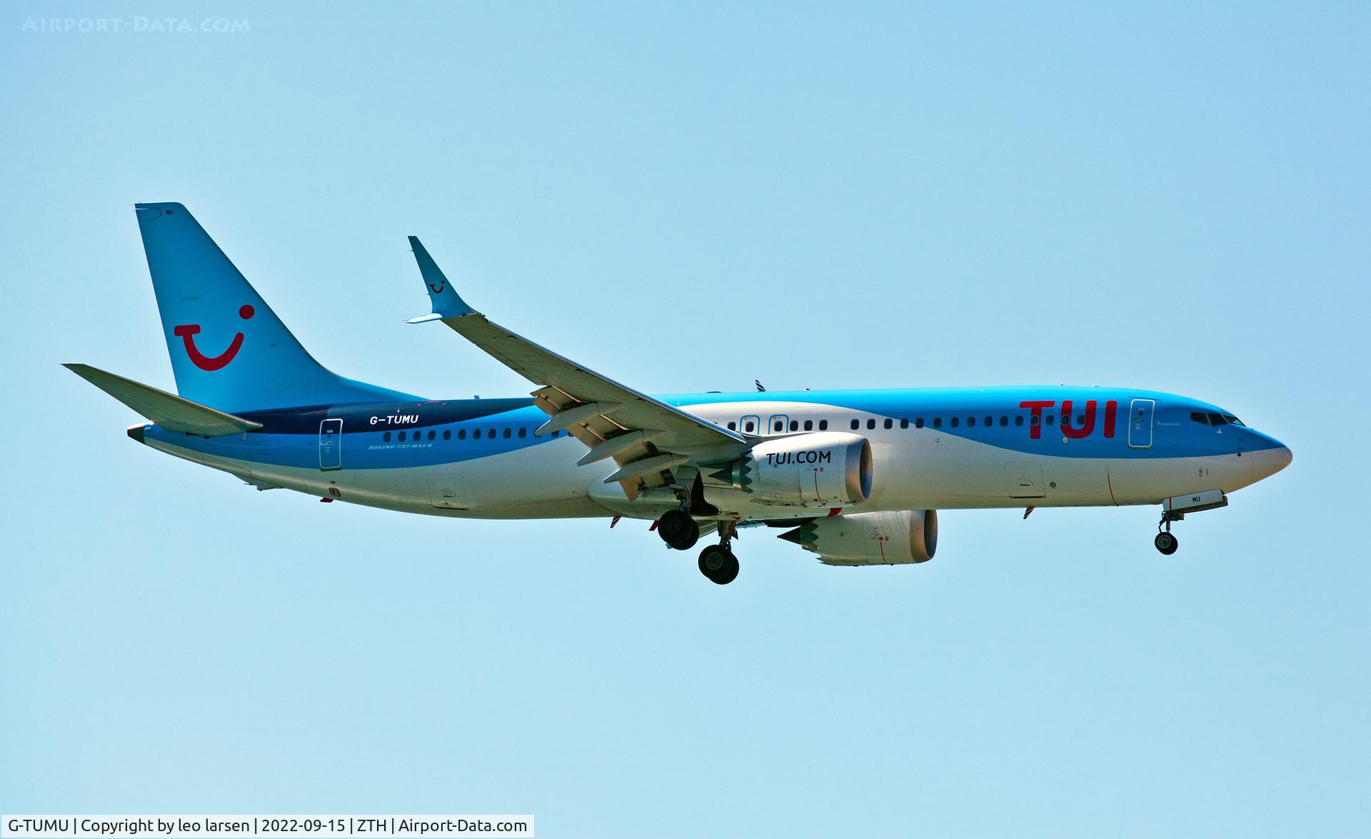 G-TUMU, 2021 Boeing 737-8 MAX C/N 44651, Zakynthos 15.9.2022