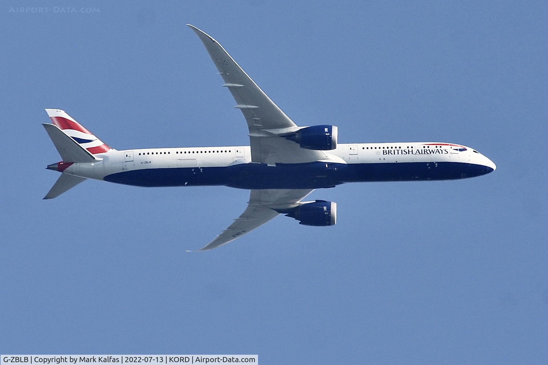 G-ZBLB, 2019 Boeing 787-10 Dreamliner C/N 60638, Dreamliner G-ZBLB arriving ORD from LHR.
