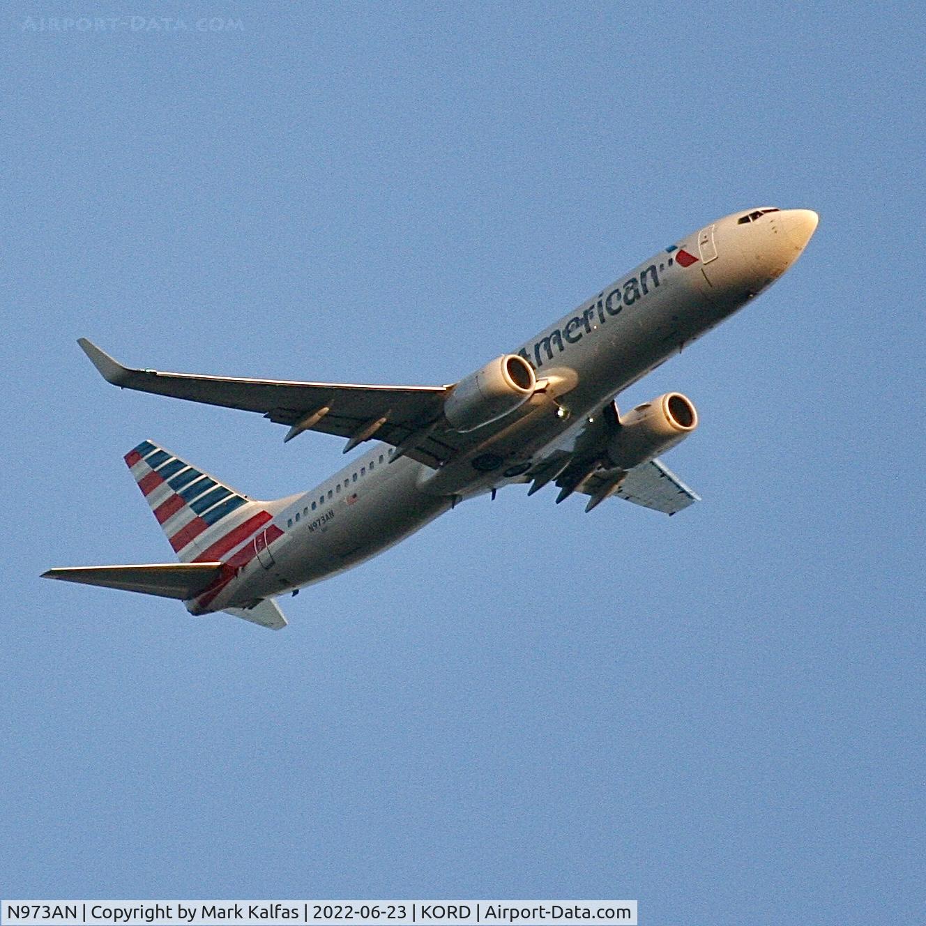 N973AN, 2001 Boeing 737-823 C/N 29548, American 738 on approach to KORD