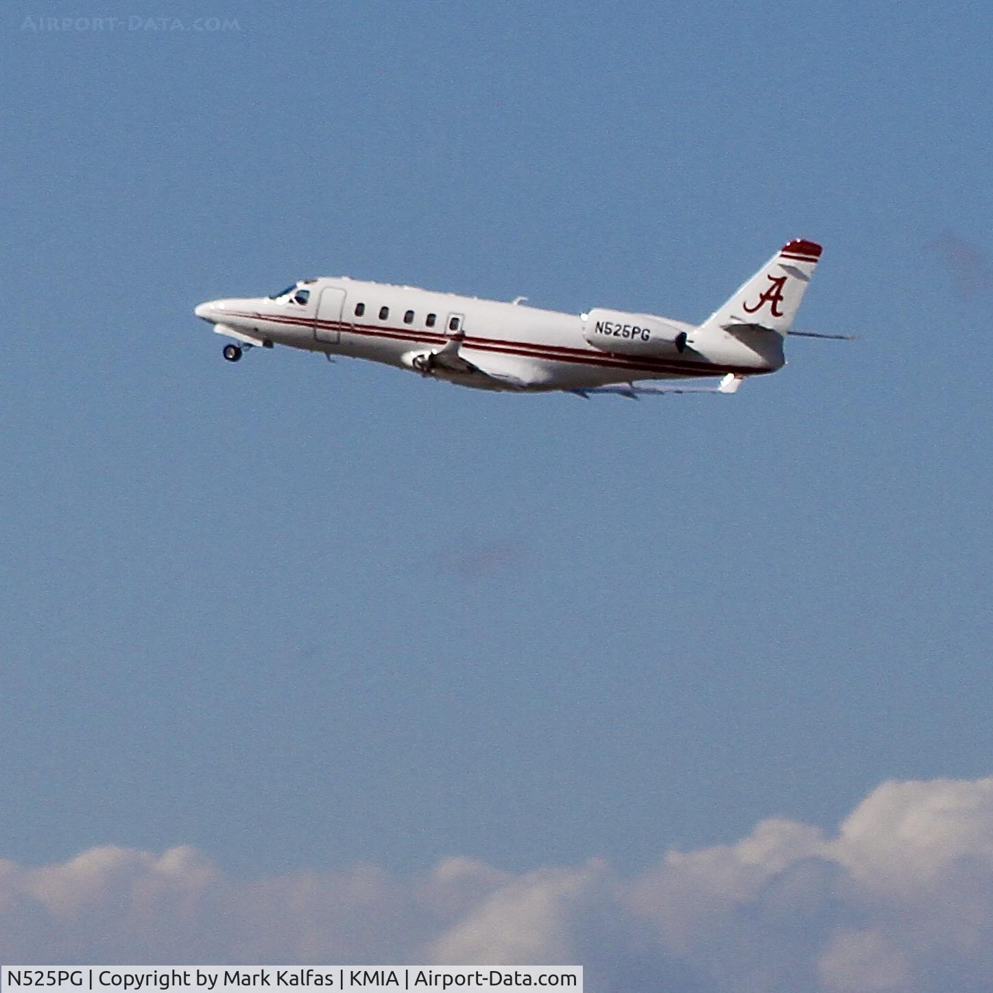 N525PG, 2004 Israel Aircraft Industries Gulfstream G100 C/N 152, Crimson Tide Foundation - G100 departing MIA
