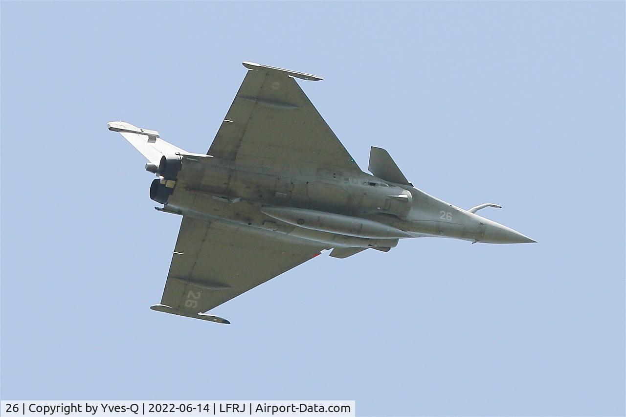 26, Dassault Rafale M C/N 26, Dassault Rafale M, Climbing from rwy 25, Landivisiau naval air base (LFRJ) Ocean Hit 22