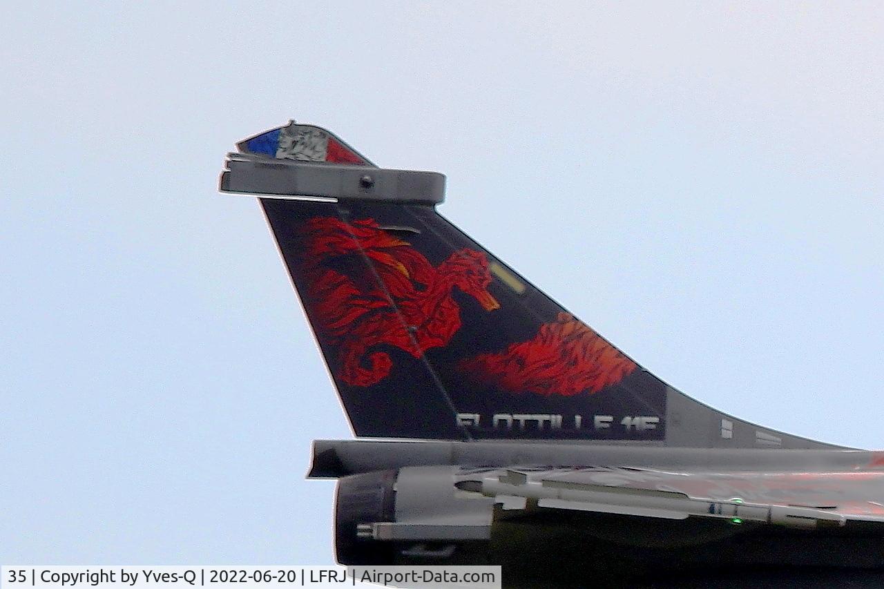35, 2012 Dassault Rafale M C/N 35, Dassault Rafale M, Tail close up view, Landivisiau naval air base (LFRJ)