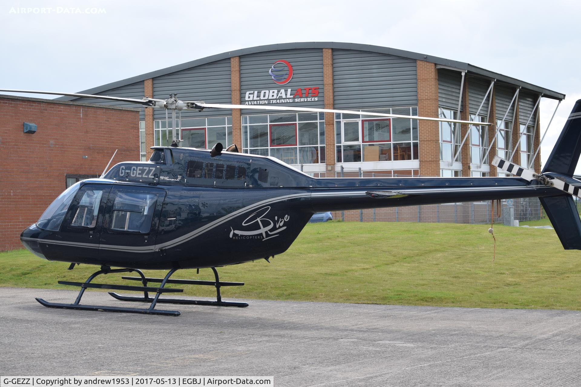 G-GEZZ, 1974 Bell 206B JetRanger II C/N 1301, G-GEZZ at Gloucestershire Airport.