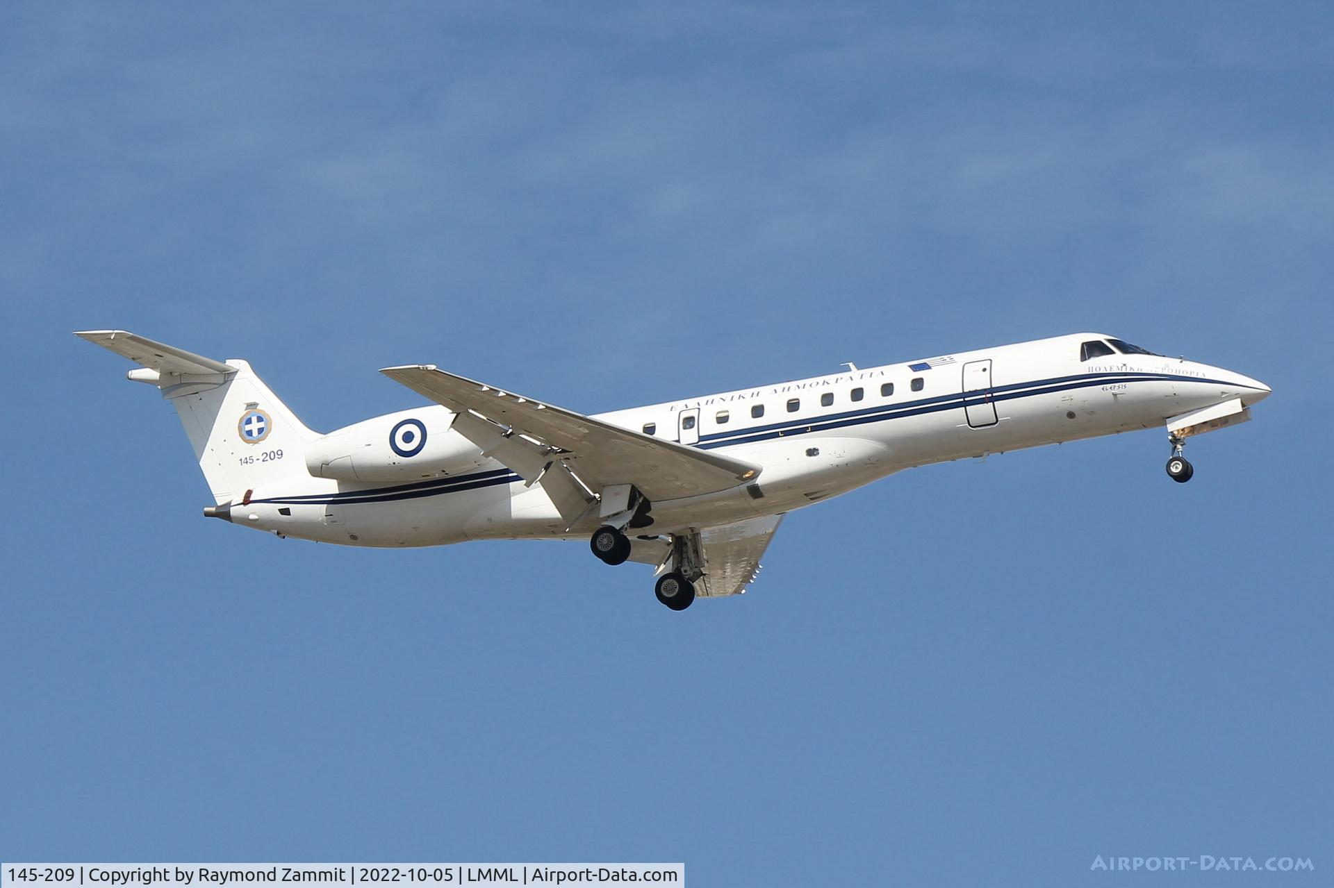 145-209, 1999 Embraer ERJ-135LR (EMB-135LR) C/N 145209, Embraer ERJ-135LR 145-209 Greek Air Force