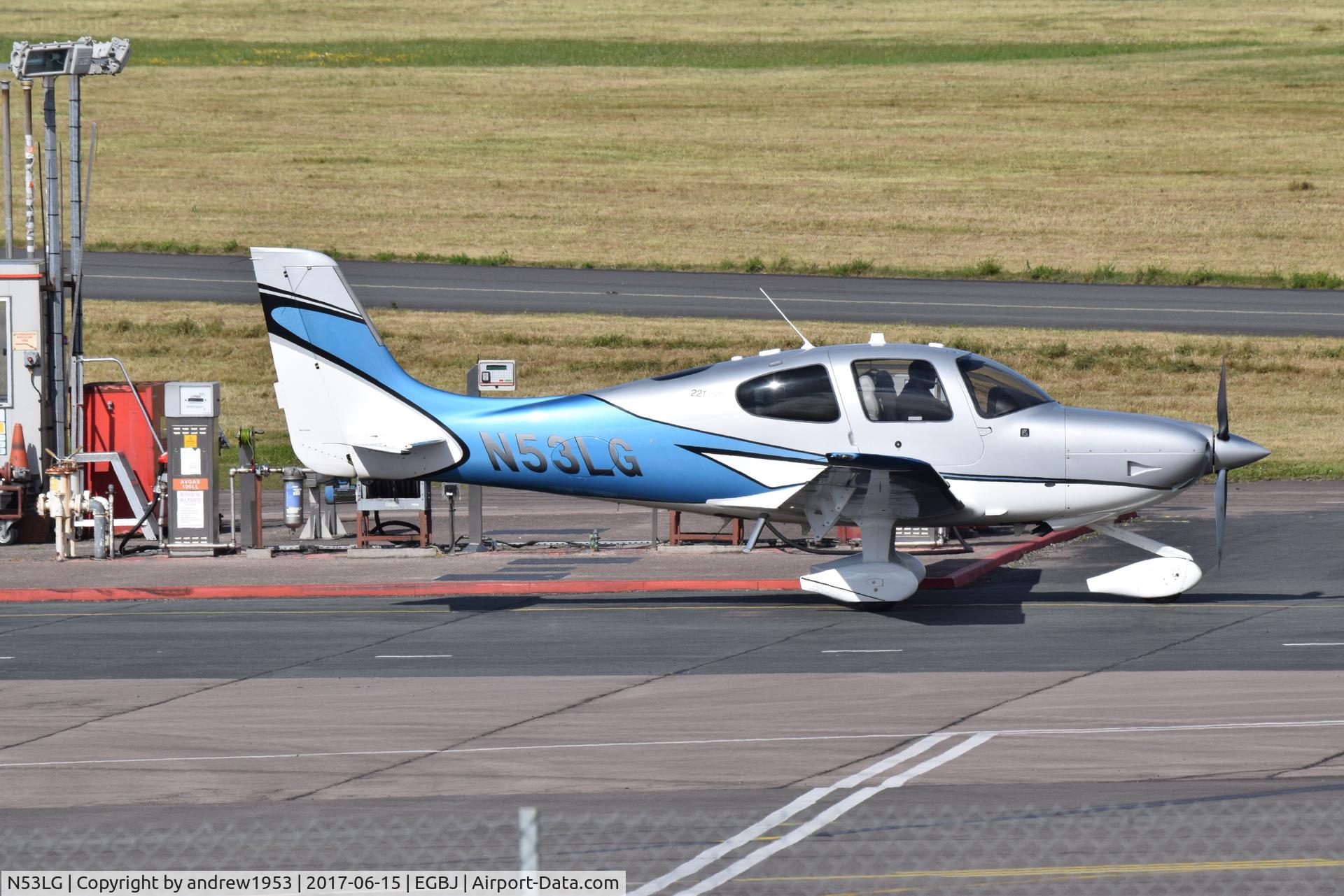 N53LG, 2014 Cirrus SR22T GTS C/N 0812, N53LG at Gloucestershire Airport.