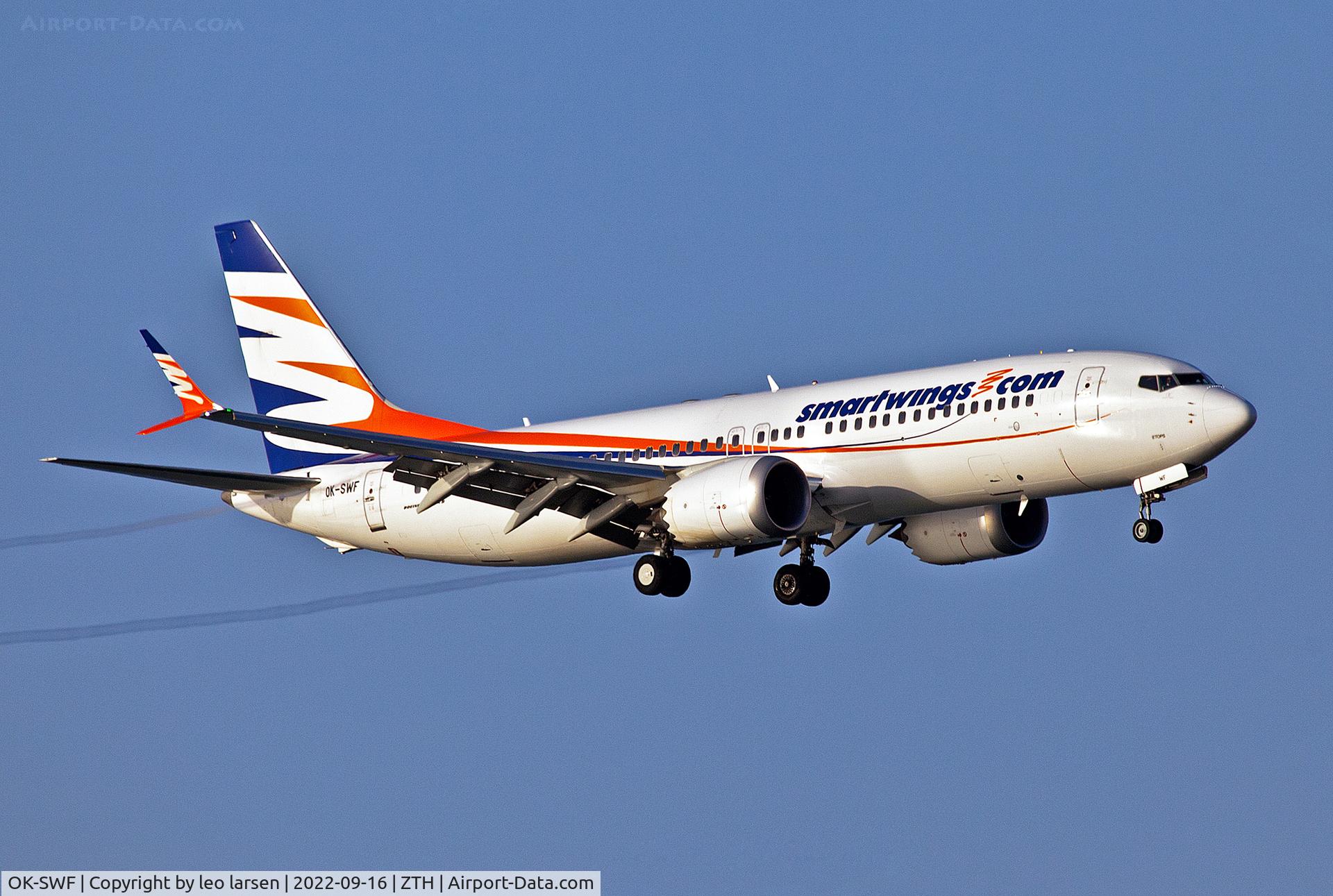 OK-SWF, 2018 Boeing 737-8 MAX C/N 60133, Zakynthos 16.9.2022