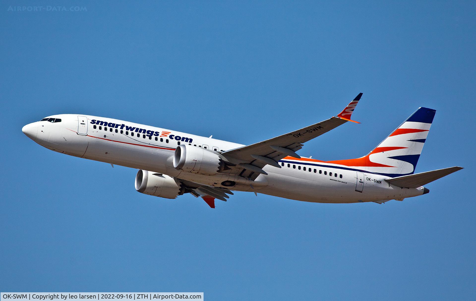 OK-SWM, 2019 Boeing 737-8 MAX C/N 43562, Zakynthos 16.9.2022